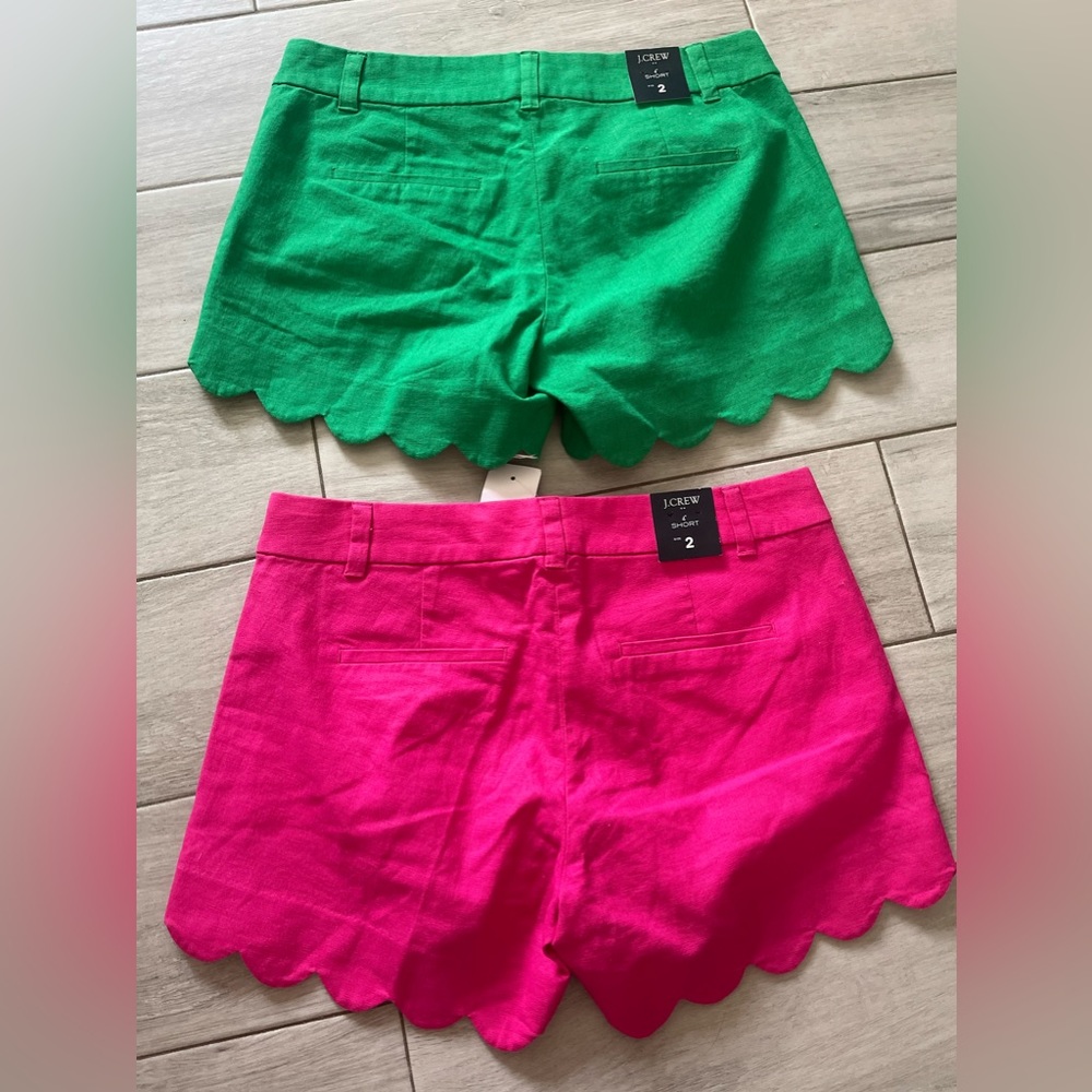 J.Crew scalloped edge shorts